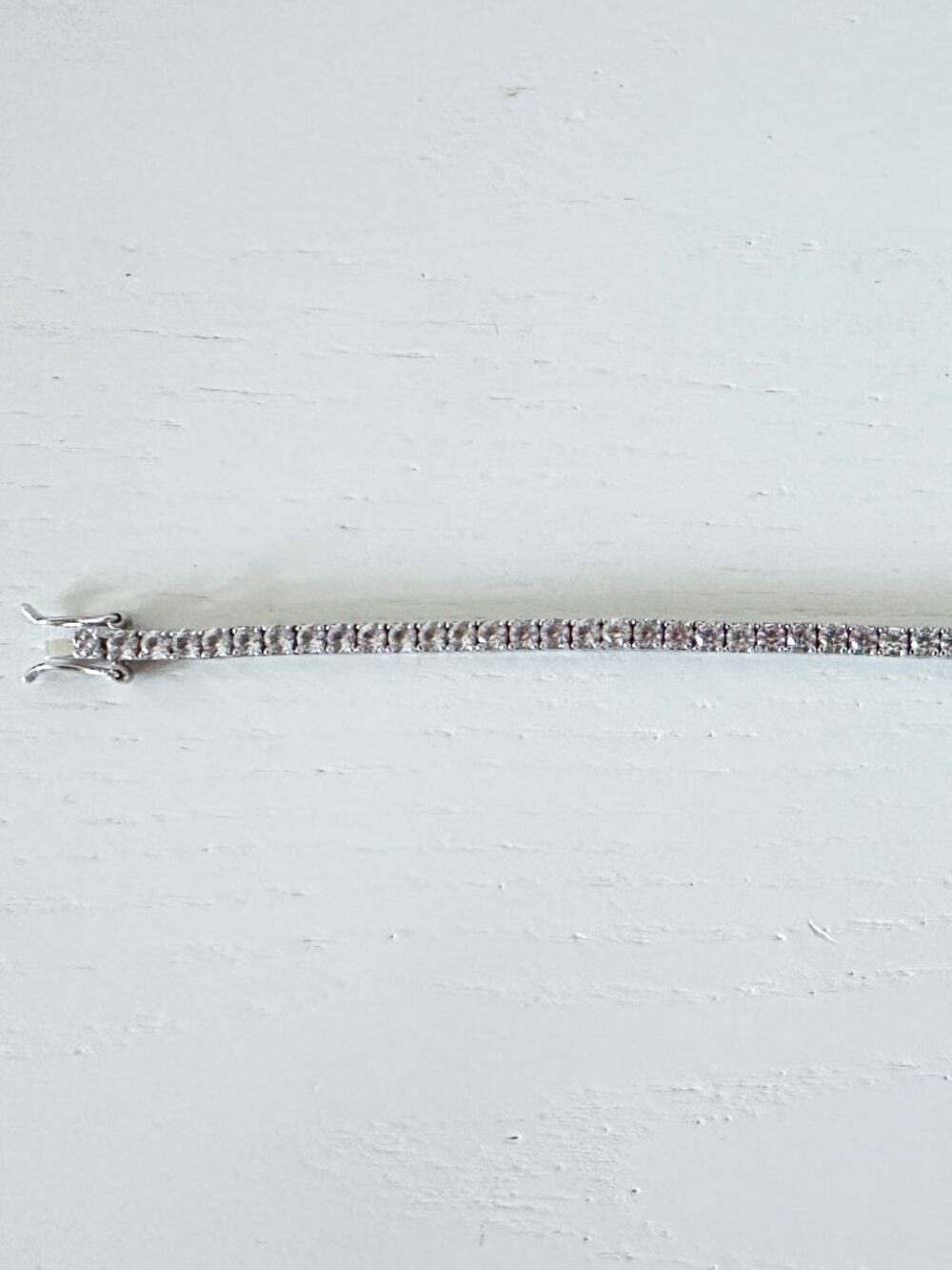 Dorsey KATE RIVIÈRE BRACELET IN 3MM LAB WHITE SAPPHIRE 7" - Like New - Picture 4 of 9
